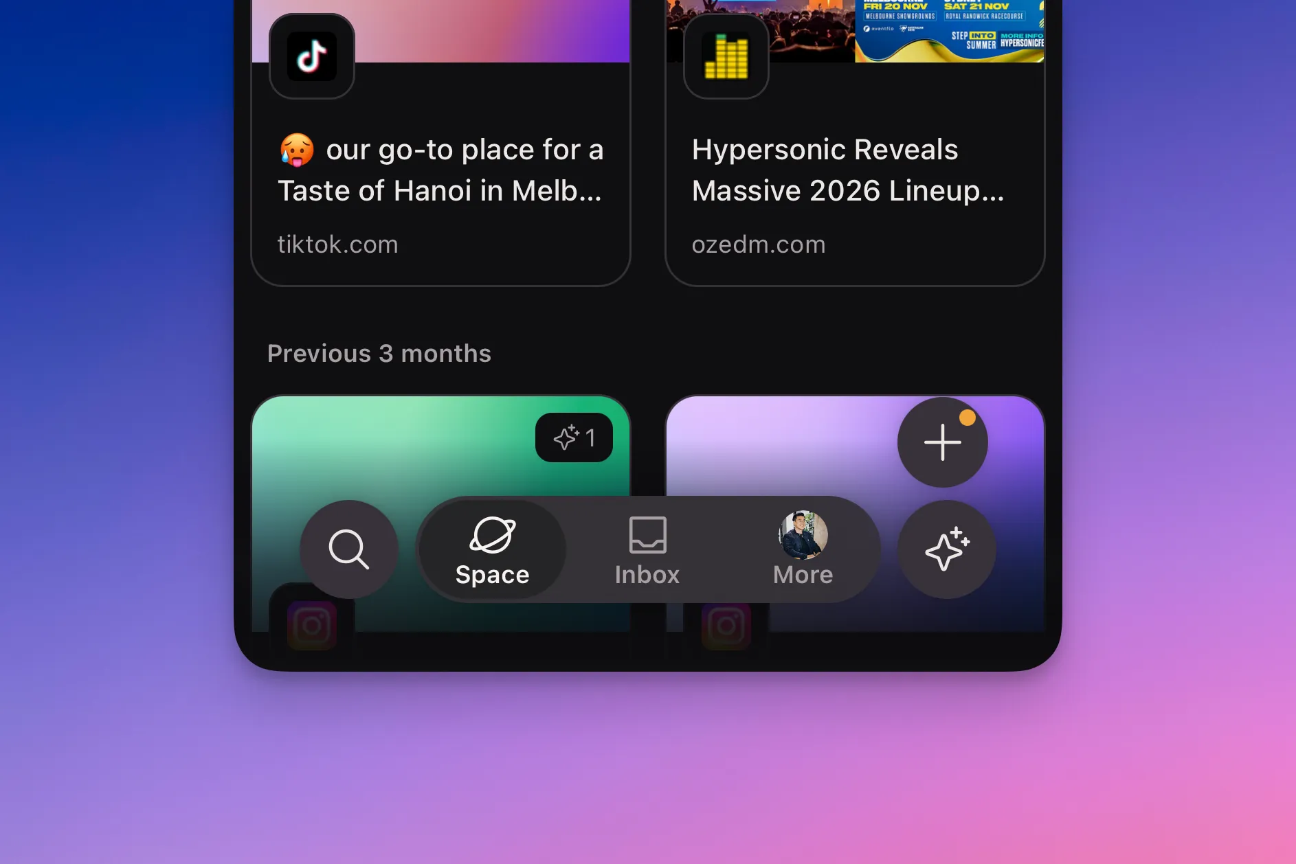 The Kepler Feed shown side by side in light mode and dark mode