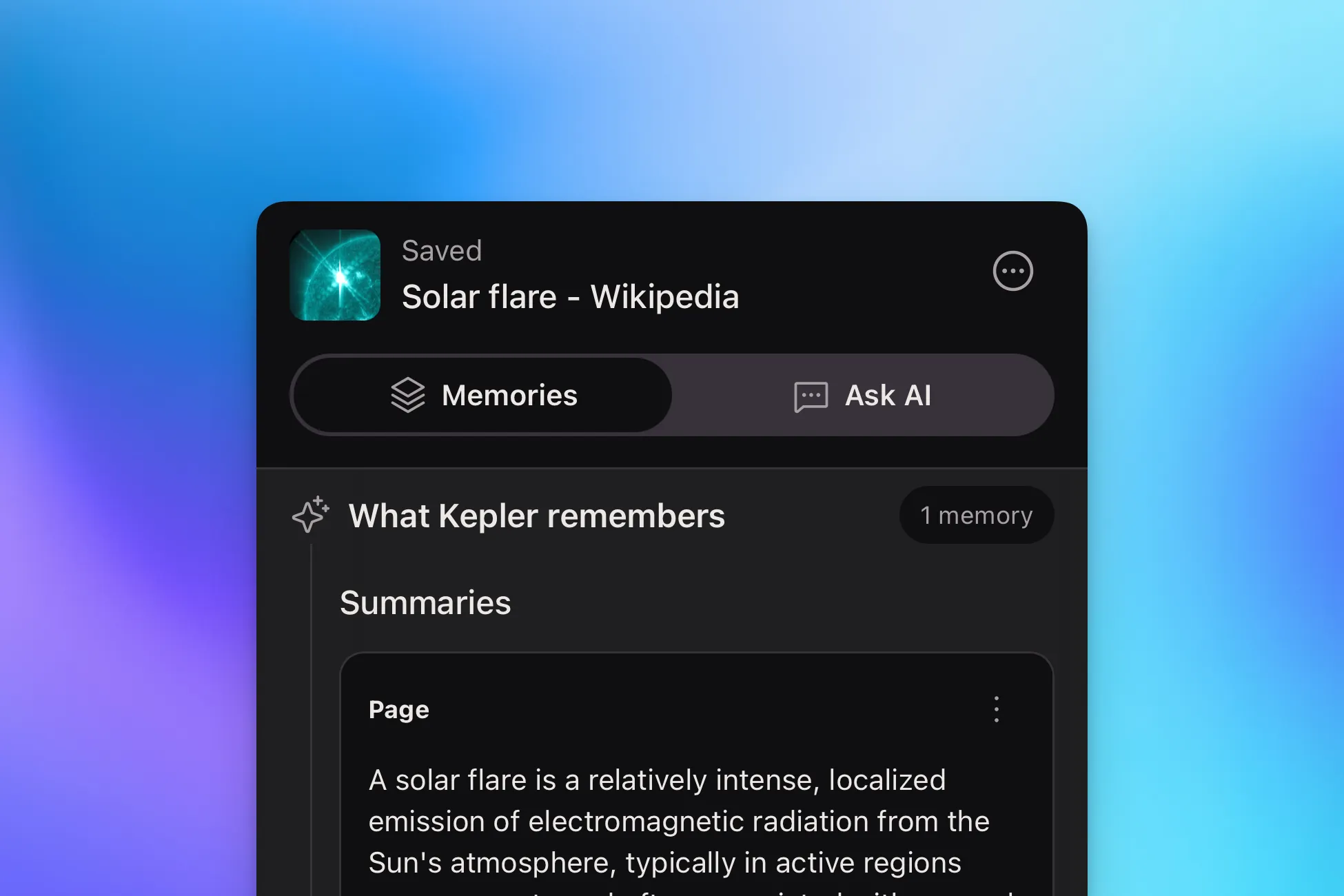 Kepler after a round of polish, with smoother link saving and tidier layouts