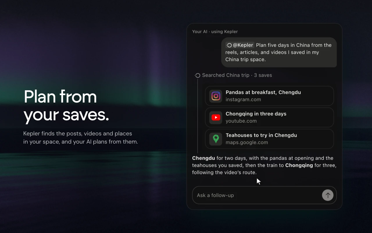 Kepler MCP screenshot